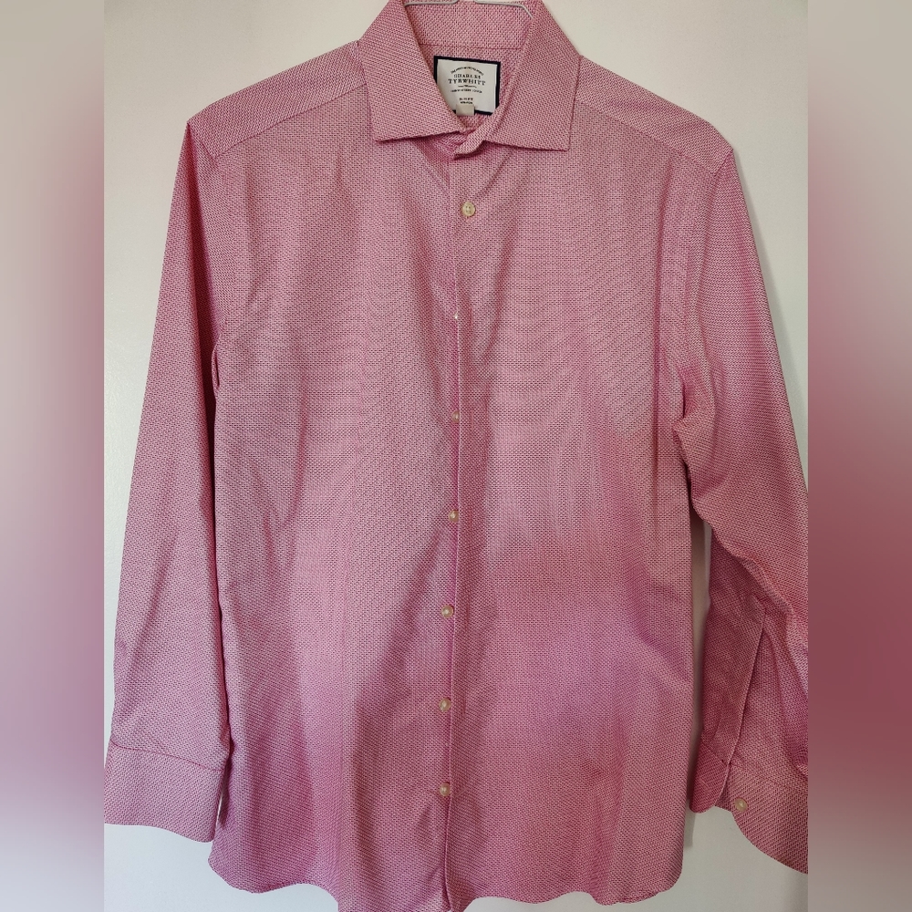 Charles Tyrwhitt Shirt 16 33 slim fit 100% cotton